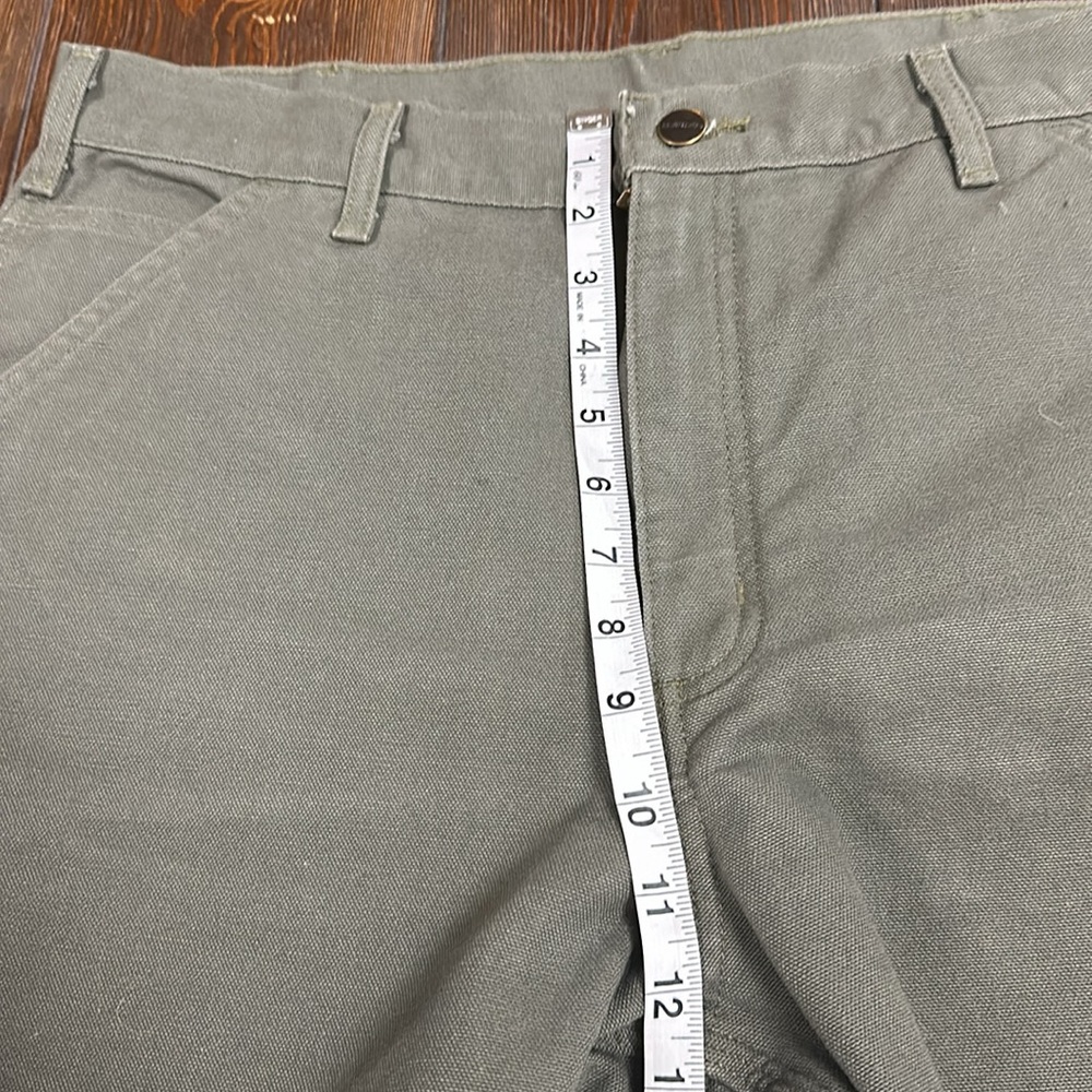 Carhartt Men’s Flannel Lined Dungarees Size 36X32 EUC - Picture 9 of 11